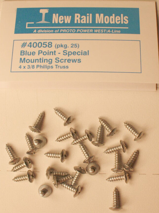 40058 - Special Mounting Screws 4 x 3.8 Phillips Truss (pkg 25)