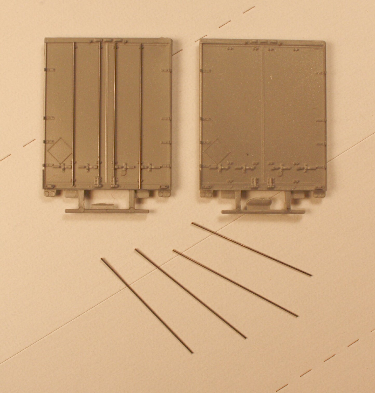 50170 - 4 door bar rear door (2 ea)  for 96" wide trailers (includes wire door rods)