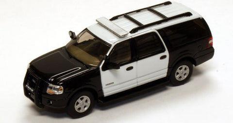 RPT-536-7607.89          Ford Expedition EL SUV Black/White Police