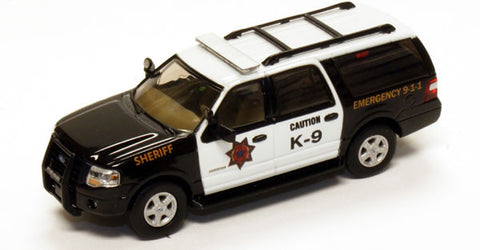 RPT-538-7607.77 K-9          Ford Expedition EL SUV Black Sheriff Police w/K-9 SUV