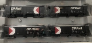 Ath-76421 - HO RTR  CP  40' Outside Braced Ballast Hopper - removable loads  (set of 4)