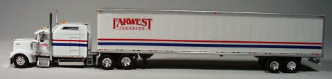 T 8011         	Farwest Kenworth W900L with 86 in Sleeper/53 ft Dry Van)