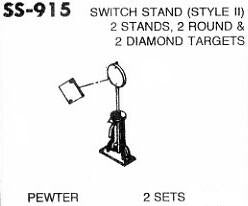 #DW-SS-915 	Switch Stand-Style II 2 Sets