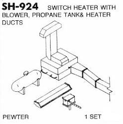 #DW-SH-924 	Switch Heater w/Blower, Propane Tank & Ducts 1 Set