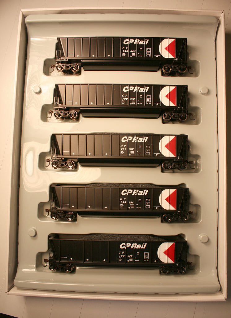Ath-94915 - HO RTR CP Rail Bathtube Coal Gondola - removable loads  (set of 5)
