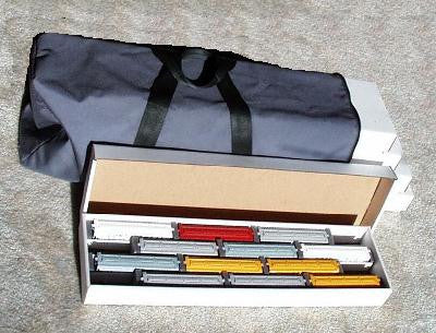 19256 - 'HO' Hobby Tote Set Complete System - Case & Five "Low" Containers