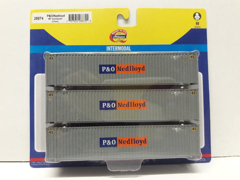 Ath-28874 P&O/Nedlloyd 45' Container (3-Pack)