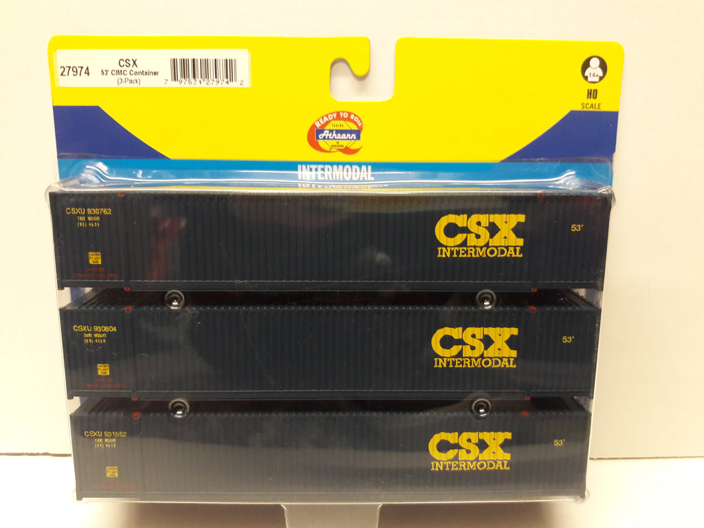 Ath-27974 CSX 53' CIMC Container (3-Pack)