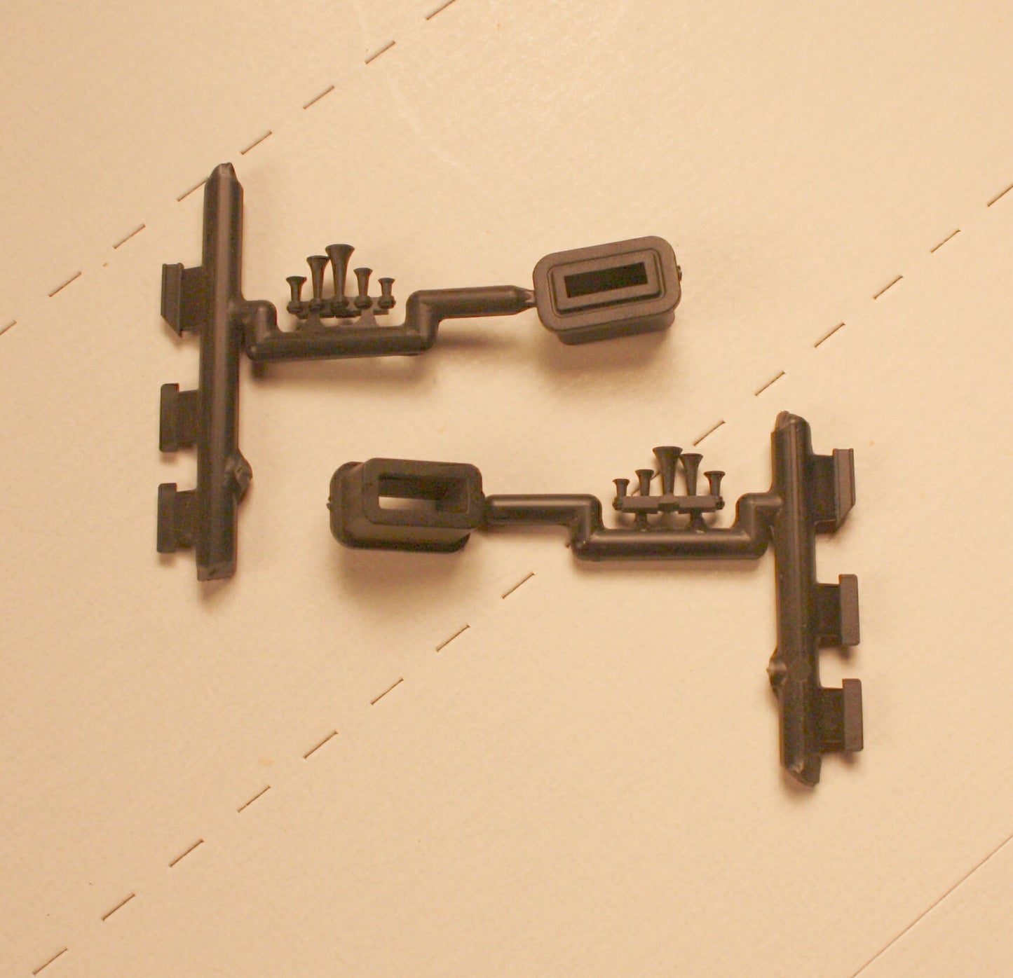 ATH 36588  B AMD 103 P42 exhaust horn antenas pkg 2 pair BLACK