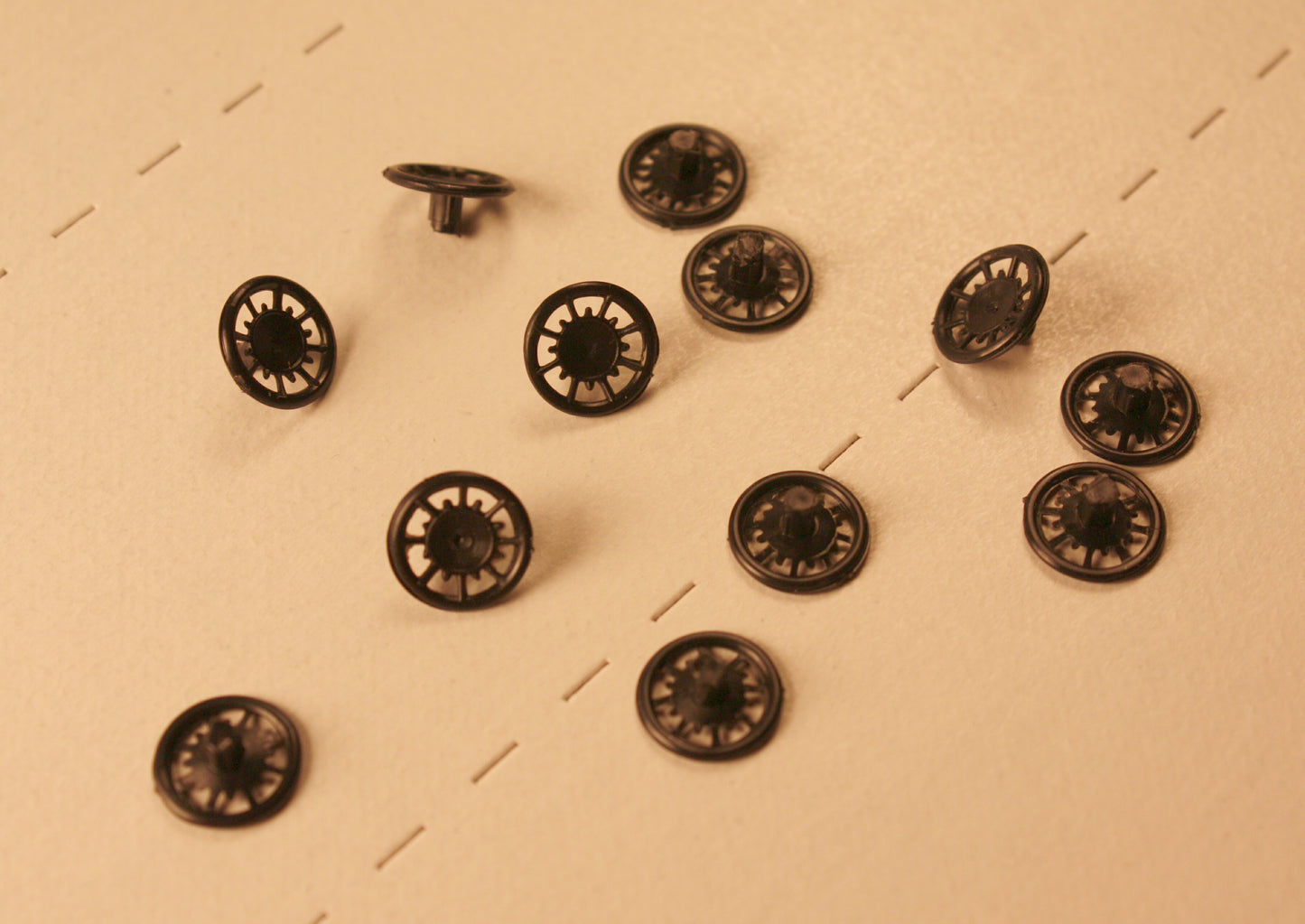 Ath - 90600 - BLK Brake wheels  (black)  pkg-12