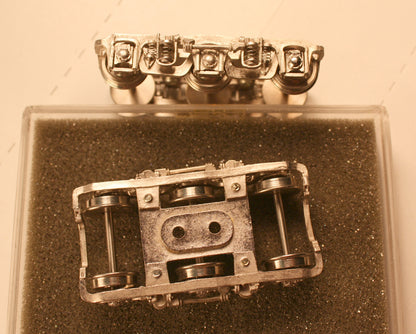 Tenshodo-100   3-axle passenger trucks (sold as pair) brass