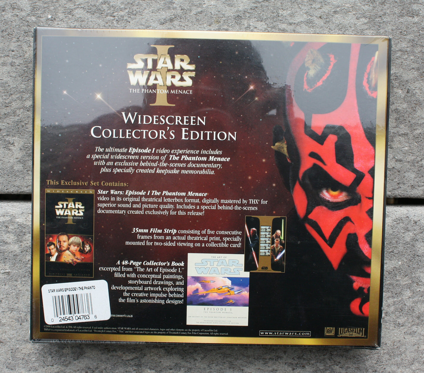 SW  video - #2    Star Wars 1        The Phantom Menace  (wide screen video collector's edition) sealed, new in box