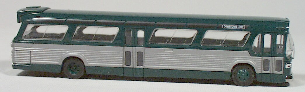 BUS 44500  Busch - American fish bowl bus  (green) HO 1:87 scale