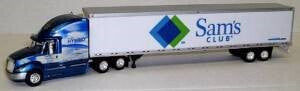 T SP 067  Internat Prostar Slper Cab with 53 ft Trailer Sam's Club Hybrid Logo Walmart
