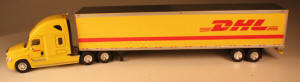T SPT 3121  DHL Freightliner Cascadia sleeper with 53 ft Dry Van Trailer