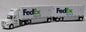 T SPT  3127 Freightl Cascadia Day Cab with 2 28 ft Drop Deck Trailers FedEx