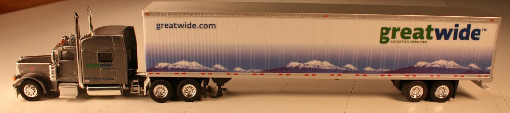 T SPT  3116  Peterbuilt 389  with 53' dry van trailer  Great Wide