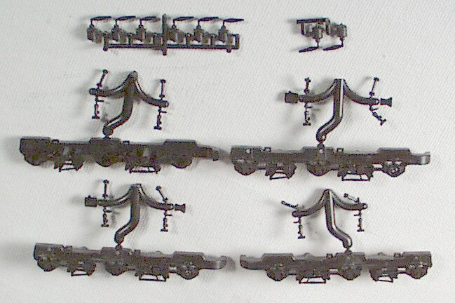 SV 142 - EMD HTCR Radial Sideframe Set - Fits Athearn  3-axle SD 40-2 trucks - (Very Limited Stock)