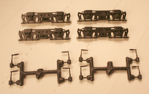 ATHSF -107,   SW 1000 / 1500  Sideframe Set (plastic) Flexicoil - Fits Athearn Switcher Trucks