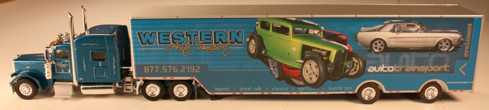 T SP 3277 Western Distributors with Peterbuilt tractor and racing trailer