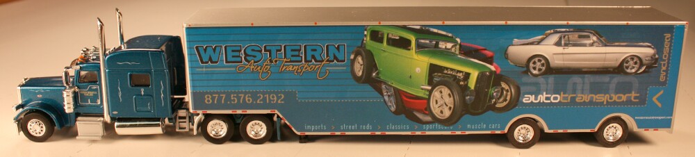 #T-SP-3277 Western Distributors w/Peterbuilt tractor & racing trailer
