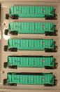 ATH 94926 HO RTR  UP MofW set of 5 bathtub coal gon with load