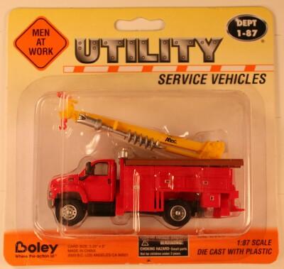 Bol-3023-11        GMC cab  (Red)   Boley Depart. 1-87 vehicles  utility