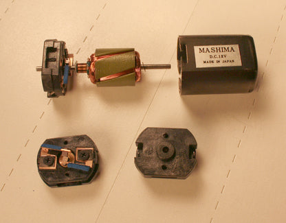 PPW 40327  Replacement Brush End Cap Assembly  for Mashima 1833 and 1824 Flat Can Motors new Mashima factory part