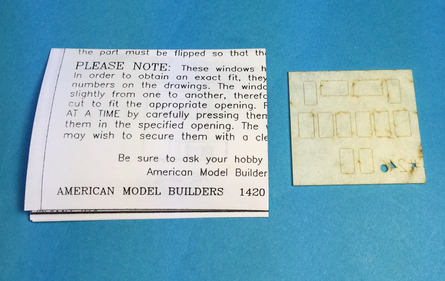 W 231 - SW7 Athearn Body Window Set (Laser-Cut Quality)