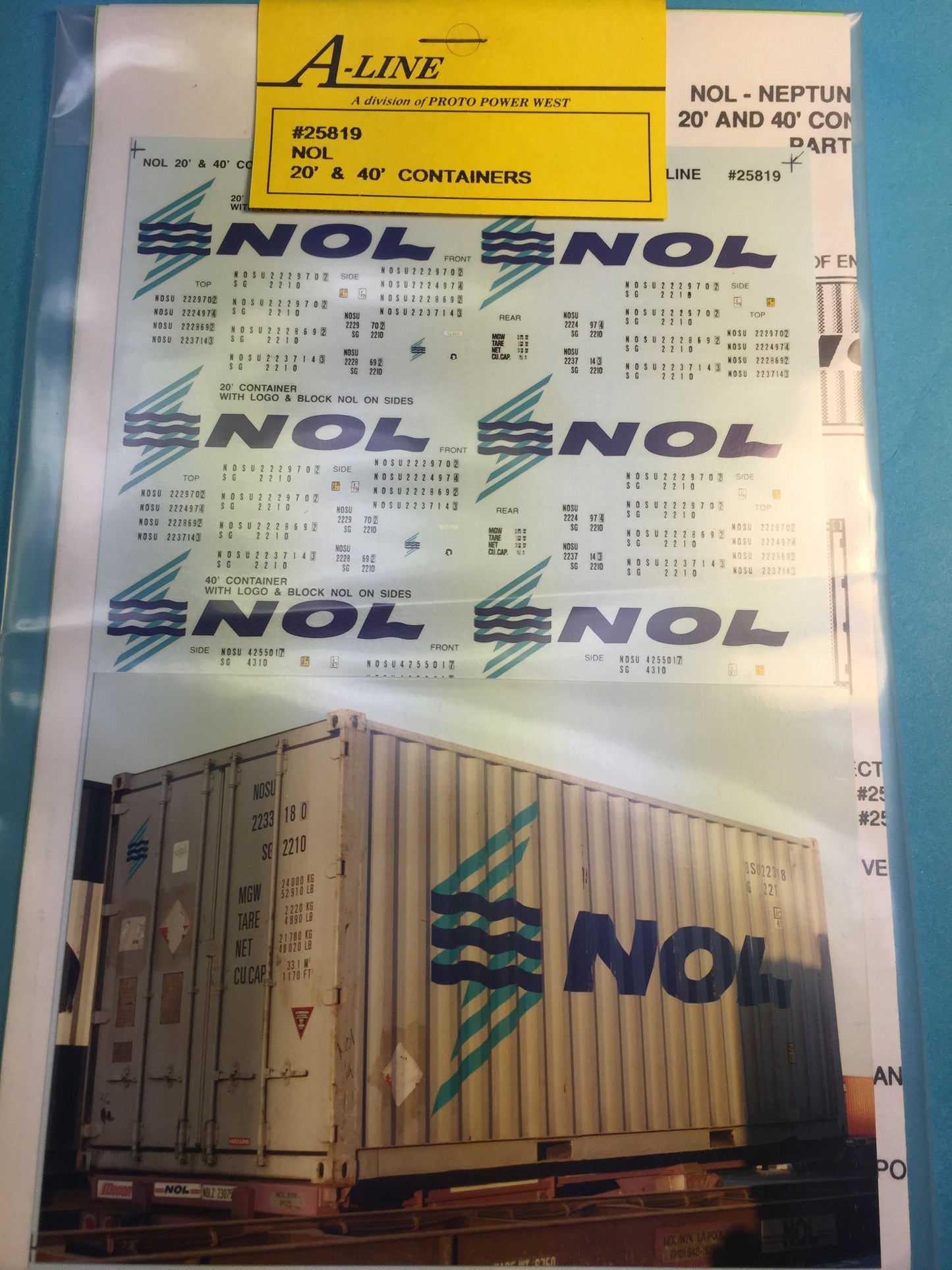 25819 - NOL 20 & 40 ft (White Containers - does 5)