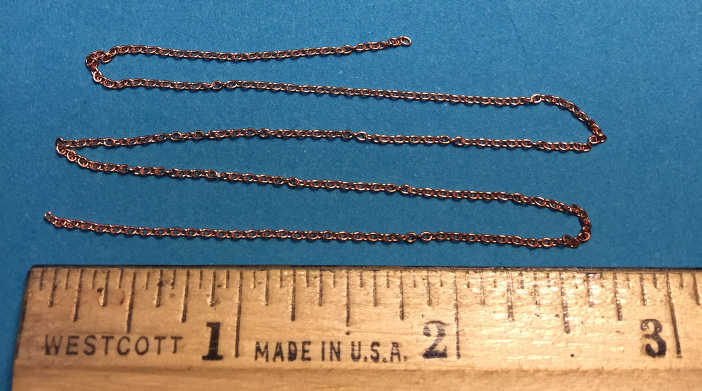 #29217 -Miniature Chain - Brass 27 Links Per Inch ( wire dia .010 )  (12")