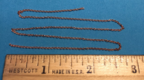 #29217 -Miniature Chain - Brass 27 Links Per Inch ( wire dia .010 )  (12")