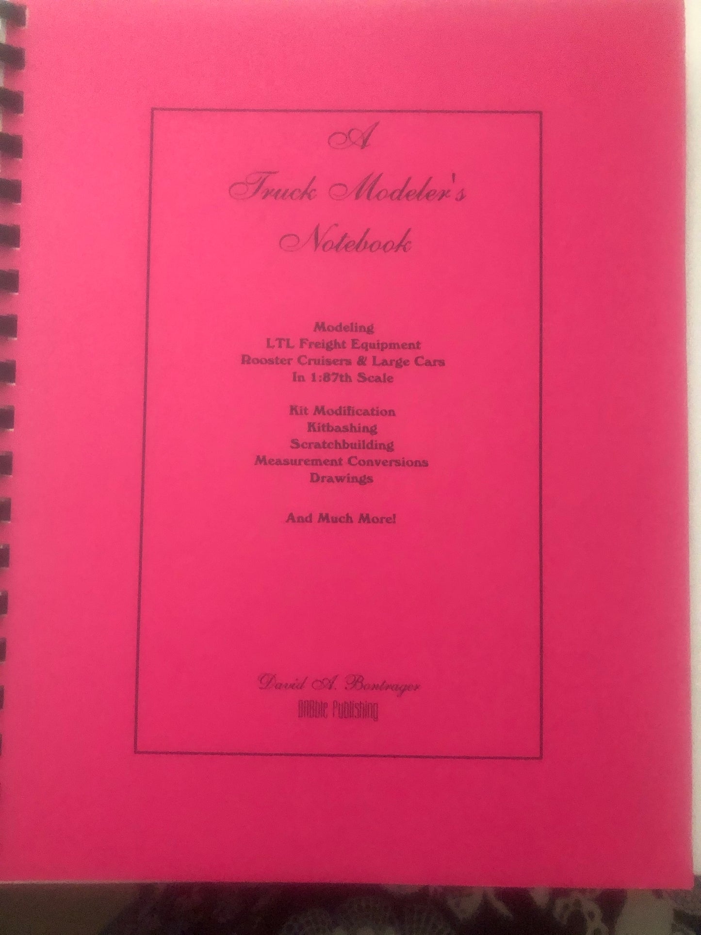 BK 212 Truck Modelers Notebook