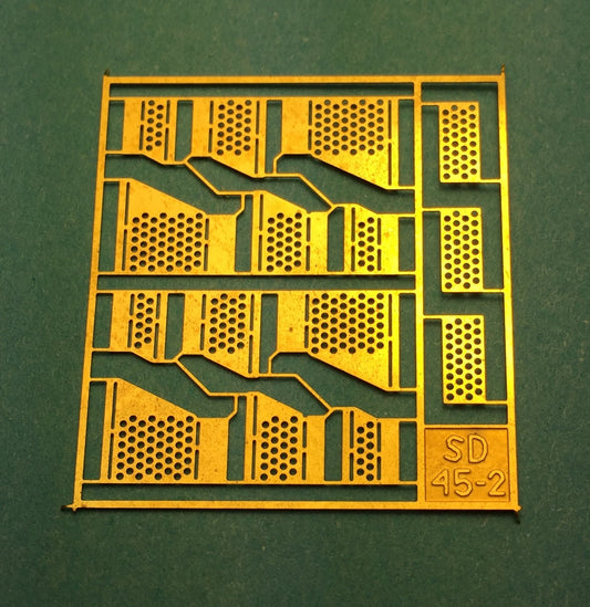 29247 - RPP SD45-2 Brass Diesel Steps (also fits Athearn)