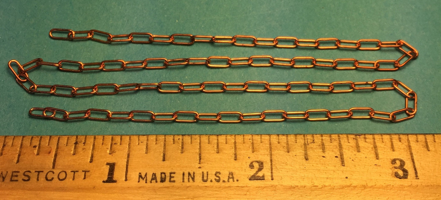 29271 - Miniature Chain - Brass 6 Links Per Inch  ( wire dia  .019 )  (12")