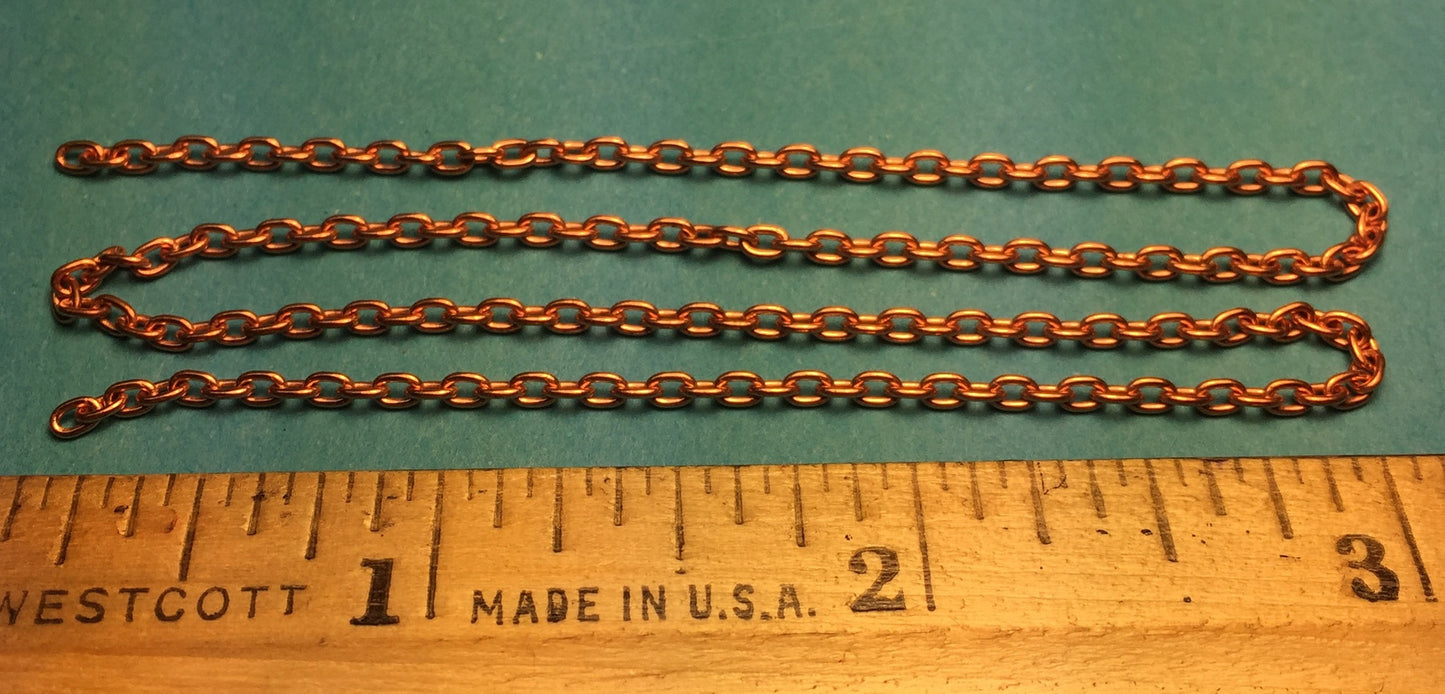 29270 - Miniature Chain - Brass 13 Links Per Inch  ( wire dia .022 )  (12")