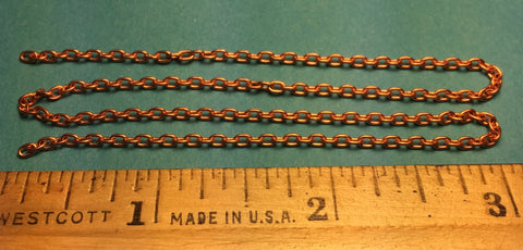 #29270 - Miniature Chain - Brass 13 Links Per Inch  ( wire dia .022 )  (12")