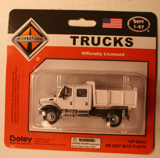 Bol 4576 77 International Boley Depart 1 87 vehicles extra cab dump white