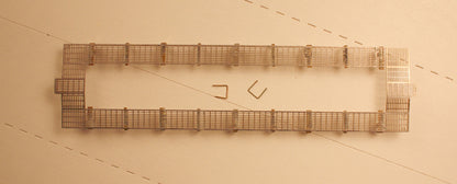 OMI -2159  Athearn /FR /Ramax ACF 2-bay cov hper ( Rectangular Hole Photo Etched Walkway)