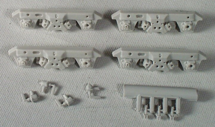 R 161 - GP40X "HTB" Sideframes (Set of 4) - Fits Athearn EMD Blomberg trucks, F7 type
