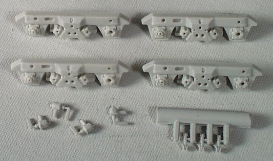 R 161 - GP40X "HTB" Sideframes (Set of 4) - Fits Athearn EMD Blomberg trucks, F7 type